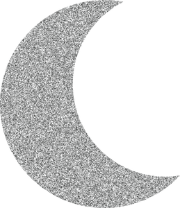 Glitter Y2K Crescent Moon Sticker