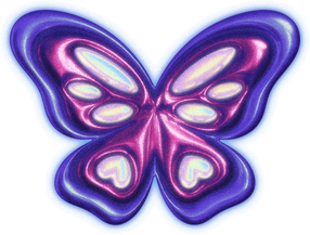 Gradient Chrome Butterfly